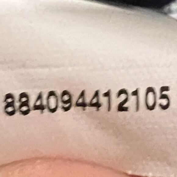 Chaps Striped Pants Size 14 Gray White Cotton Stretch Casual Trousers - Picture 6 of 7